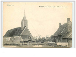 MERINVILLE Eglise Et Maison Ancienne - Autres & Non Classés