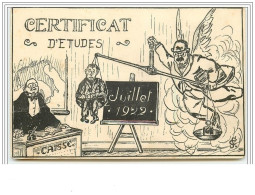 Certificat D'Etudes - Juillet 1922 - Schulen