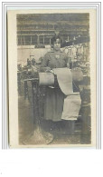 Carte-Photo Industrie Textile - Femme Travaillant - Autres & Non Classés