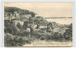 LE LAVANDOU Vue Générale Prise De La Ligne Du Sud (Chemin De Fer Du Sud De La France Ligne Du Littoral) - Le Lavandou