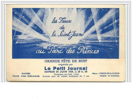 Stade - Les Feux De La Saint-Jean Au Parc Des Princes - Grande Fête De Nuit Organisé Par Le Petit Journal En 1939 - Fussball