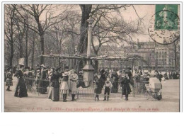 Paris Aux Champs-Elysées : Petit Manège De Chevaux De Bois.   (C.J. 173) - Arrondissement: 08