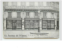 PARIS I Magasins De L&amp Acute Union 12, Avenue De L&amp Acute Opéra Faïences Et Porcelaines - Distretto: 01