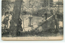 Militaire - Exercices De Pontage Du 3ème Génie - Passerelle Suspendue - Regiments