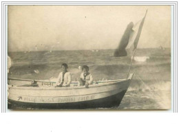 SAINT-AUBIN-SUR-MER Garçons Dans Une Barque - Saint Aubin