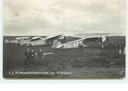 K.L.M. Passagiersvliegmachines Voor 12 Personen - 1919-1938: Entre Guerras