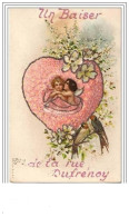 PARIS XVI Un Baiser De La Rue Dufrénoy (carte à Paillettes) - Arrondissement: 16