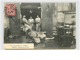 PARIS XIX Les Abattoirs De La Villette Echaudoir Saignage D&amp Acute Un Boeuf - Distretto: 19