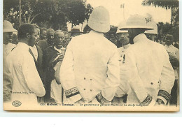 GABON - Loango - Le Gouverneur Général Merlin Et Les Chefs Indigènes - Gabun