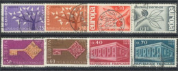 FRANCE -1962,1965,1968, &1969 - EUROPA STAMPS COMPLETE SET OF 2 FOR EACH YEAR, USED. - Oblitérés