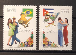 2005 - Brazil - MNH - Joint With Cuba - Dances - Samba And Son - 2 + 2 Stamps - Nuevos