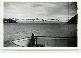Croisière Du M.S. Lafayette Juillet - Aout 1937 - Front  Du Glacier Liffishook - Format CPA - Passagiersschepen