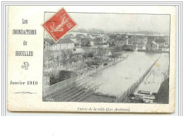 Les Inondations De HOUILLES Entrée De La Ville (les Archives) - Houilles