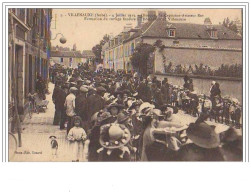 VILLENAUXE 4 Juillet 1913 Obsèques Du Capitaine-Aviateur Rey Formation Du Cortège à L&amp Acute Hôtel Dieu De Vill - Sonstige & Ohne Zuordnung