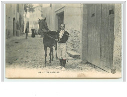 Type Catalan Homme Près D'un Cheval - Other & Unclassified