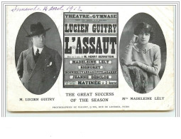 Lucien Guitry Et Madeleine Lély - L&amp Acute Assaut Au Théâtre Du Gymnase - Theater