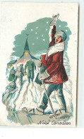 Lithographie Originale Exécutée Par Jacques Lechantre - Noël Canadien - Autres & Non Classés