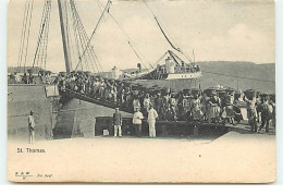 ILES VIERGES - SAINT-THOMAS - Déchargement Du Charbon - Unloading Coal - Virgin Islands, US