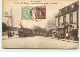 PONT L'EVEQUE - Avenue De La Gare Et Café De La Station - Pont-l'Evèque