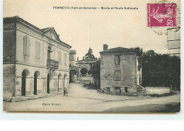 POMMEVIC - Mairie Et Route Nationale - Sonstige & Ohne Zuordnung