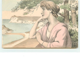 Portrait D'une Jeune Femme Regardant La Mer - Autres & Non Classés