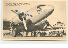 TWA Giant Skyliner At Burbank California - Air Terminal, New-York - 1919-1938