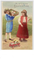 All Joy To You This Eastertide - Enfants Portant Des Paniers Remplis D'oeufs (habits En Tissu) - Pâques