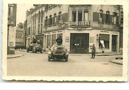 Photo TRIEL 1944 - Chars Devant Charcuterie (format 9 X 6 Cm) - Triel Sur Seine