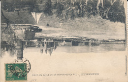 Cachet Convoyeur La Méditerranée à Lyon C En 1917 Sur Carte De Marseille (13) - Correo Ferroviario