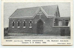 ROUEN - Temple Antoiniste - Boulevard Jean Jaurès - Consacré Le 8 Octobre 1950 - Rouen
