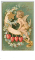 Bonne Année - Angelot Et Lune - New Year