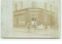 Carte-Photo De CHARENTON - Rue Des Ecoles - A La Renommée Du Beaujolais - Charenton Le Pont