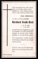 Bernhard Große-Beck (1875-1939) - Andachtsbilder