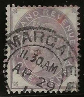 Great  Britain     .   Yvert   Fiscal  5 (2 Scans)  .   1871    .   Anchor    .  O      .     Cancelled - Usados