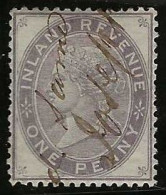 Great  Britain     .   Yvert   Fiscal  5 (2 Scans)  .   1871    .   Anchor    .  O      .     Cancelled - Oblitérés