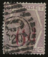 Great  Britain     .   Yvert   75  (2 Scans)  .   1881   .  O      .     Cancelled - Gebraucht