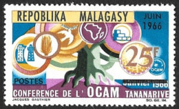 MADAGASCAR 1966 - MALAGASY - ORGANIZACION PARA EL COMERCIO AFRICANO - OCAM - YVERT 424** - Madagaskar (1960-...)