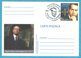 2021, Moldova , King Mihai I Of Romania (1921-2017) - The 100th Birth Anniversary,  Special Cancell. - Moldavië