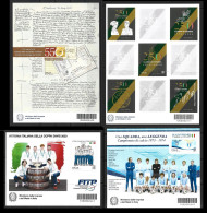 ITALIA 2024 - 4 FOGLIETTI : BREVETTI + Guardia Di Finanza + Coppa Davis + 50° Scudetto LAZIO - Tutti Con Codice Barre - Blocks & Sheetlets