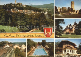 72137478 Koenigstein Taunus Teilansichten Heiklimatischer Kurort Burg Ruine Schw - Königstein