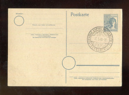 "ALL. BESETZUNG" 1948, SSt. "FLENSBURG, Export-Musterschau" Auf Postkarte (R2108) - Enteros Postales