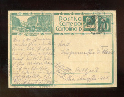"SCHWEIZ" 1920, Bildpostkarte Mit Bild "LAUTERBRUNNEN", Und Stempel "AMBULANT" (R2109) - Ganzsachen