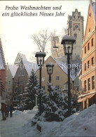 72137311 Fuessen Allgaeu Fussgaengerzone Im Schnee Mit Hohes Schloss Und St Mang - Fuessen