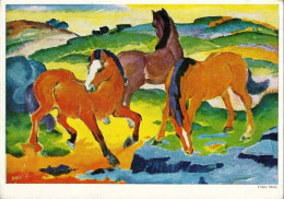 *CPSM - Chevaux Rouges - Peinture De Franz MARC - Pintura & Cuadros