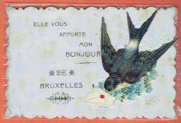 0J - Elle Vous Apporte Mon Bonjour De Bruxelles 1908 Vers Laeken - Fêtes, événements