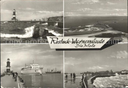 72137056 Warnemuende Ostseebad Mole Leuchtturm Warnemuende - Rostock