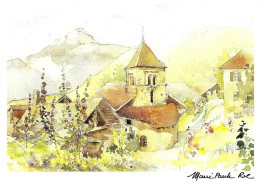 *CPM - Village De Montagne - Aquarelle De Marie-Paule ROC - Pintura & Cuadros