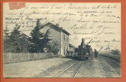 CPA 69 Rhône MESSIMY (près Lyon) - La Gare - Animation, Train, Locomotive à Vapeur, Chemin De Fer - Other & Unclassified