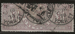 Great  Britain     .   Yvert   90 (2 Scans)  .   1884   .   Three Orbs   .  O      .     Cancelled - Gebraucht