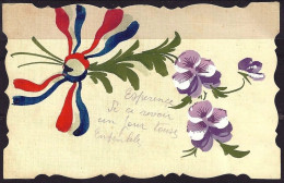 *CPA - Carte Artisanale Découpée - Patriotique 1915 - Violette - Autres & Non Classés